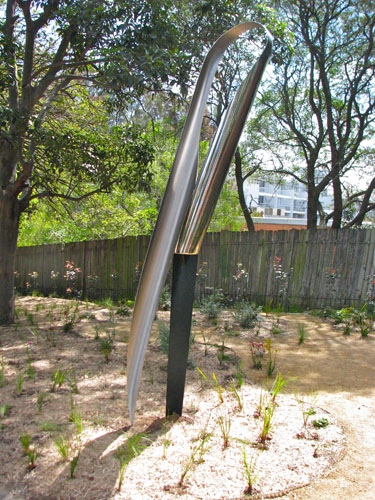 Abstract Stainless Steel Sculpture 'Transition'